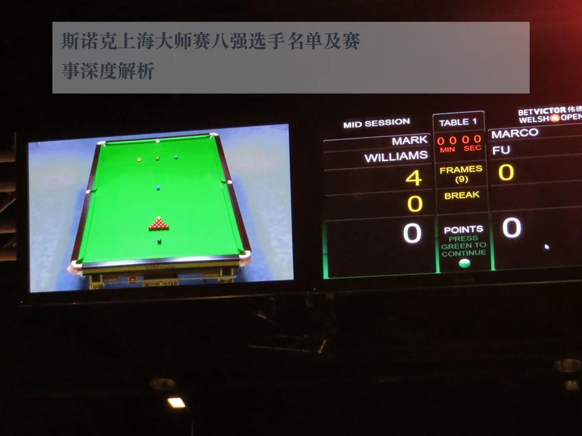 斯诺克上海大师赛八强选手名单及赛事深度解析